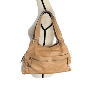 St.Johns Genuine Leather Satchel Double Handle Handbag.